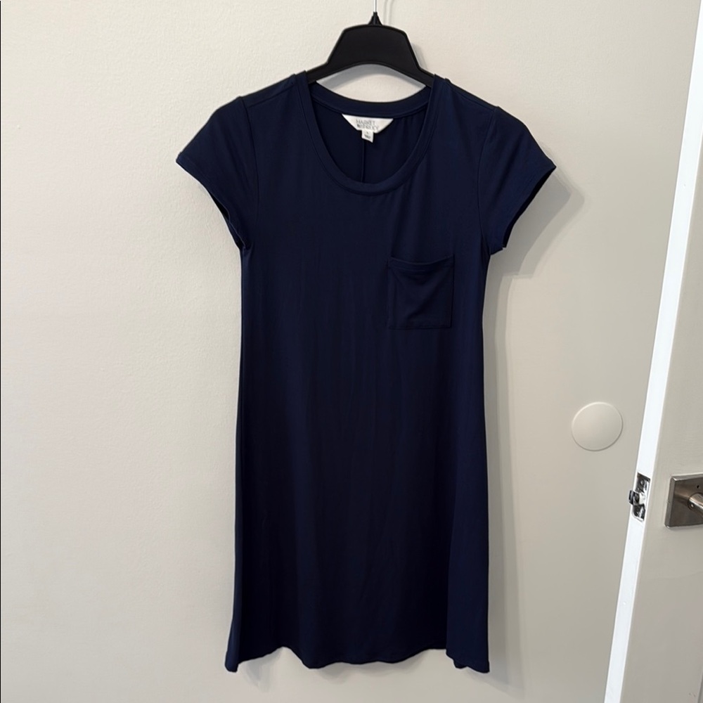 Market & Spruce Navy Midi Dress
